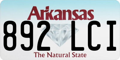 AR license plate 892LCI