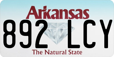 AR license plate 892LCY