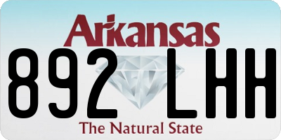 AR license plate 892LHH