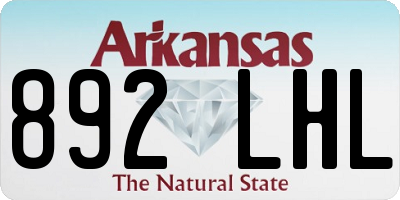 AR license plate 892LHL