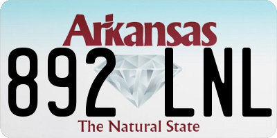 AR license plate 892LNL