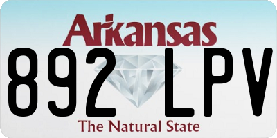 AR license plate 892LPV