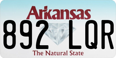 AR license plate 892LQR