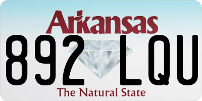 AR license plate 892LQU