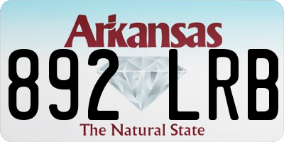 AR license plate 892LRB