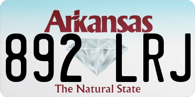 AR license plate 892LRJ