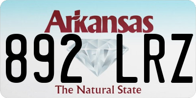 AR license plate 892LRZ