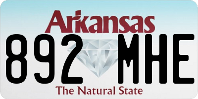 AR license plate 892MHE