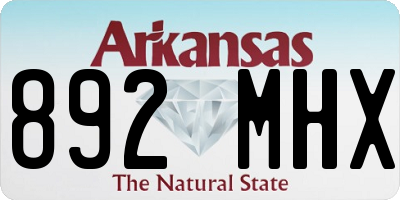 AR license plate 892MHX