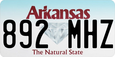 AR license plate 892MHZ