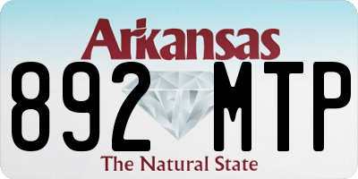 AR license plate 892MTP