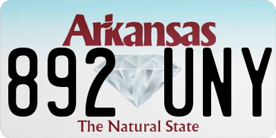AR license plate 892UNY
