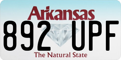 AR license plate 892UPF