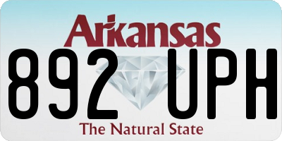 AR license plate 892UPH
