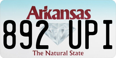 AR license plate 892UPI