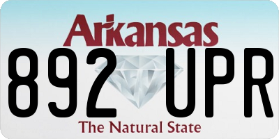 AR license plate 892UPR