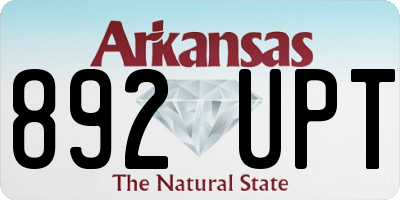 AR license plate 892UPT