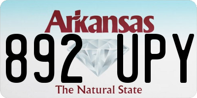 AR license plate 892UPY