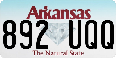 AR license plate 892UQQ