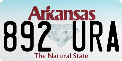 AR license plate 892URA