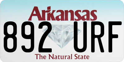 AR license plate 892URF