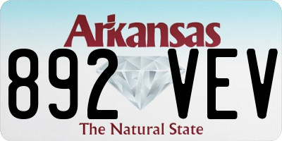 AR license plate 892VEV