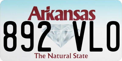 AR license plate 892VLO