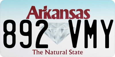 AR license plate 892VMY