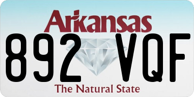 AR license plate 892VQF