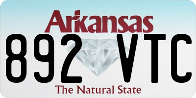 AR license plate 892VTC