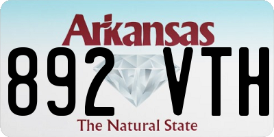 AR license plate 892VTH