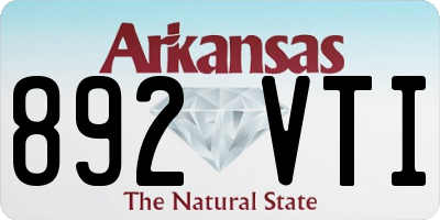 AR license plate 892VTI