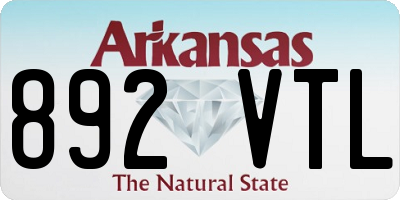 AR license plate 892VTL