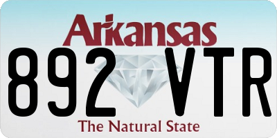AR license plate 892VTR
