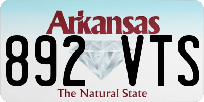 AR license plate 892VTS