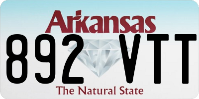 AR license plate 892VTT