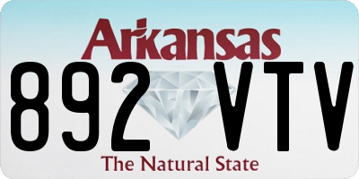 AR license plate 892VTV