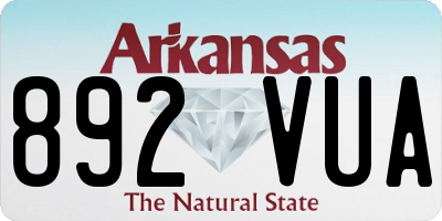 AR license plate 892VUA