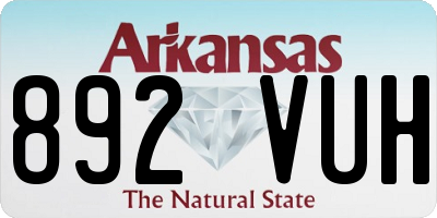 AR license plate 892VUH
