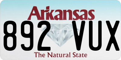 AR license plate 892VUX