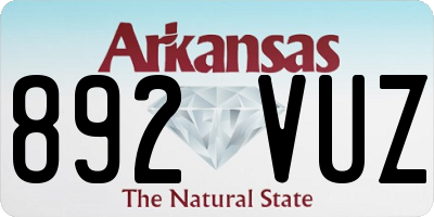 AR license plate 892VUZ