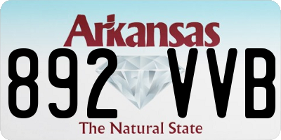 AR license plate 892VVB