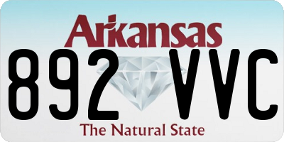 AR license plate 892VVC