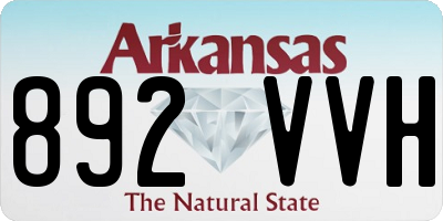 AR license plate 892VVH