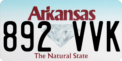 AR license plate 892VVK