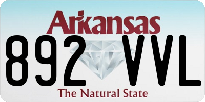 AR license plate 892VVL
