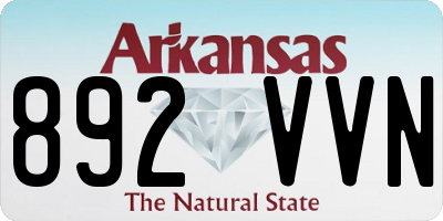 AR license plate 892VVN