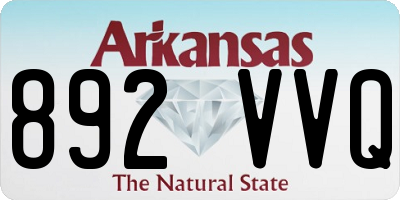 AR license plate 892VVQ