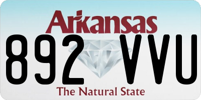 AR license plate 892VVU