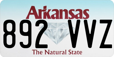 AR license plate 892VVZ